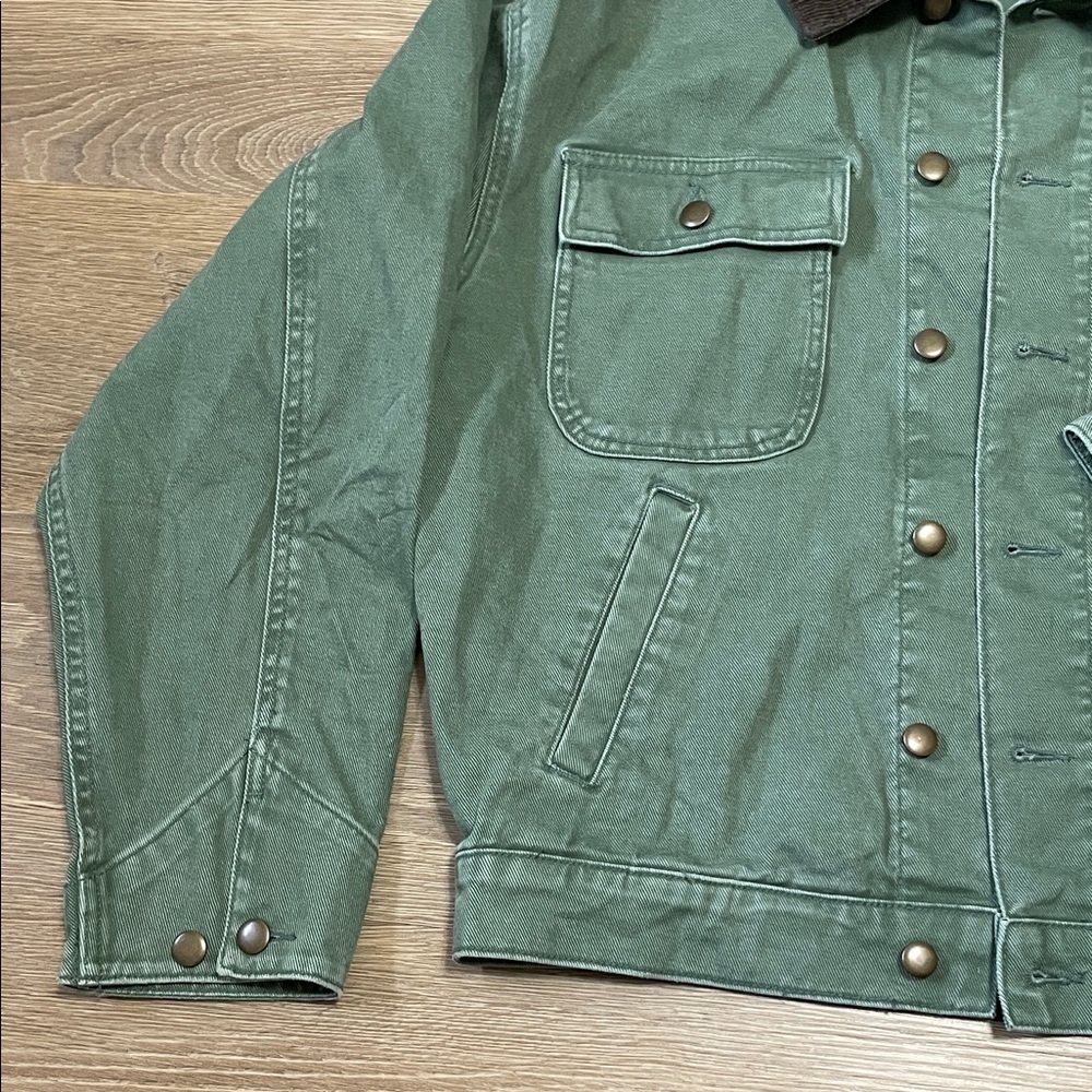 VALOR Men’s 100% Cotton Size Small Green Chore Jacket - Picture 5 of 8